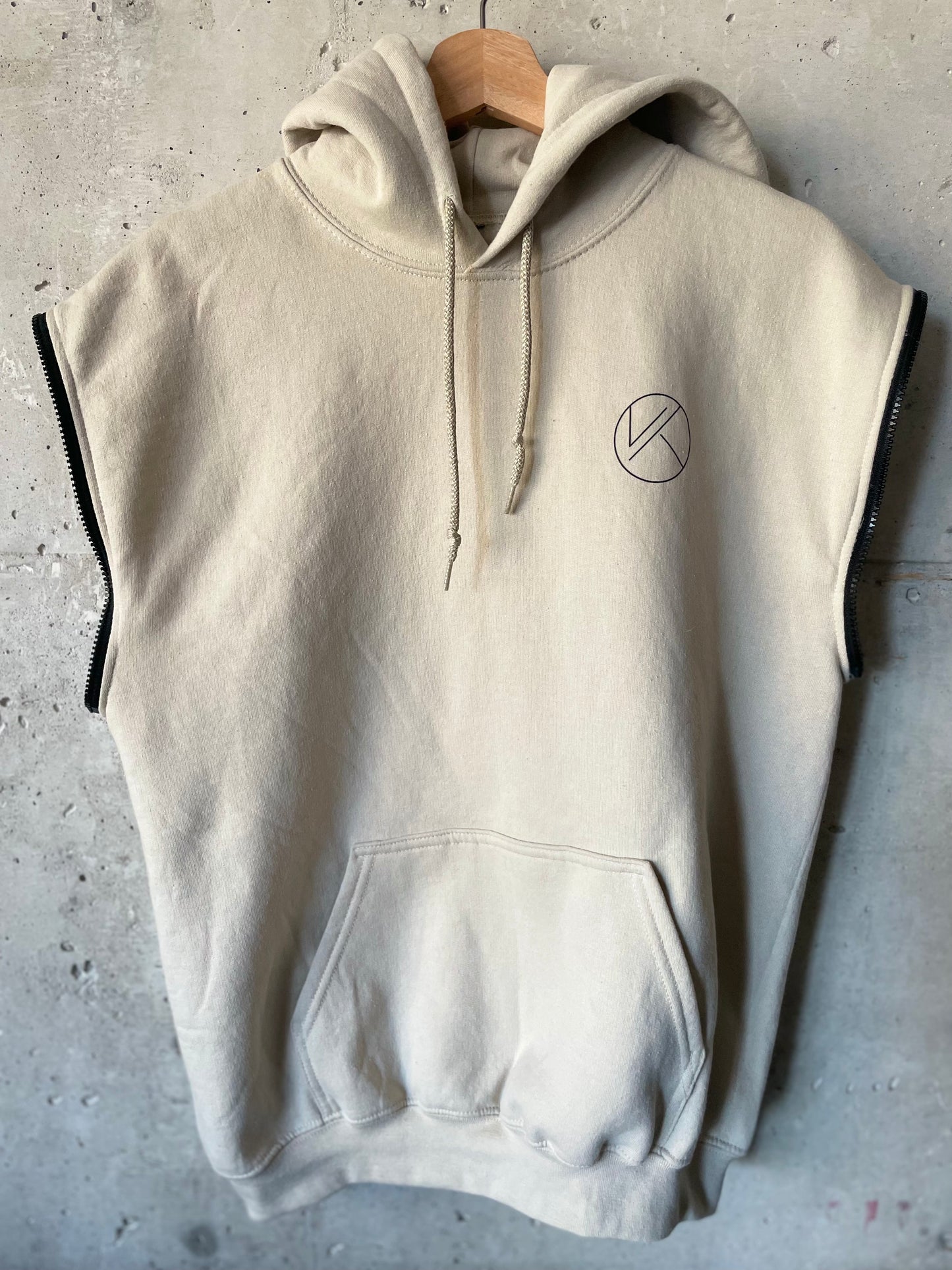 Unisex Tan & Black Pullover Hoodie