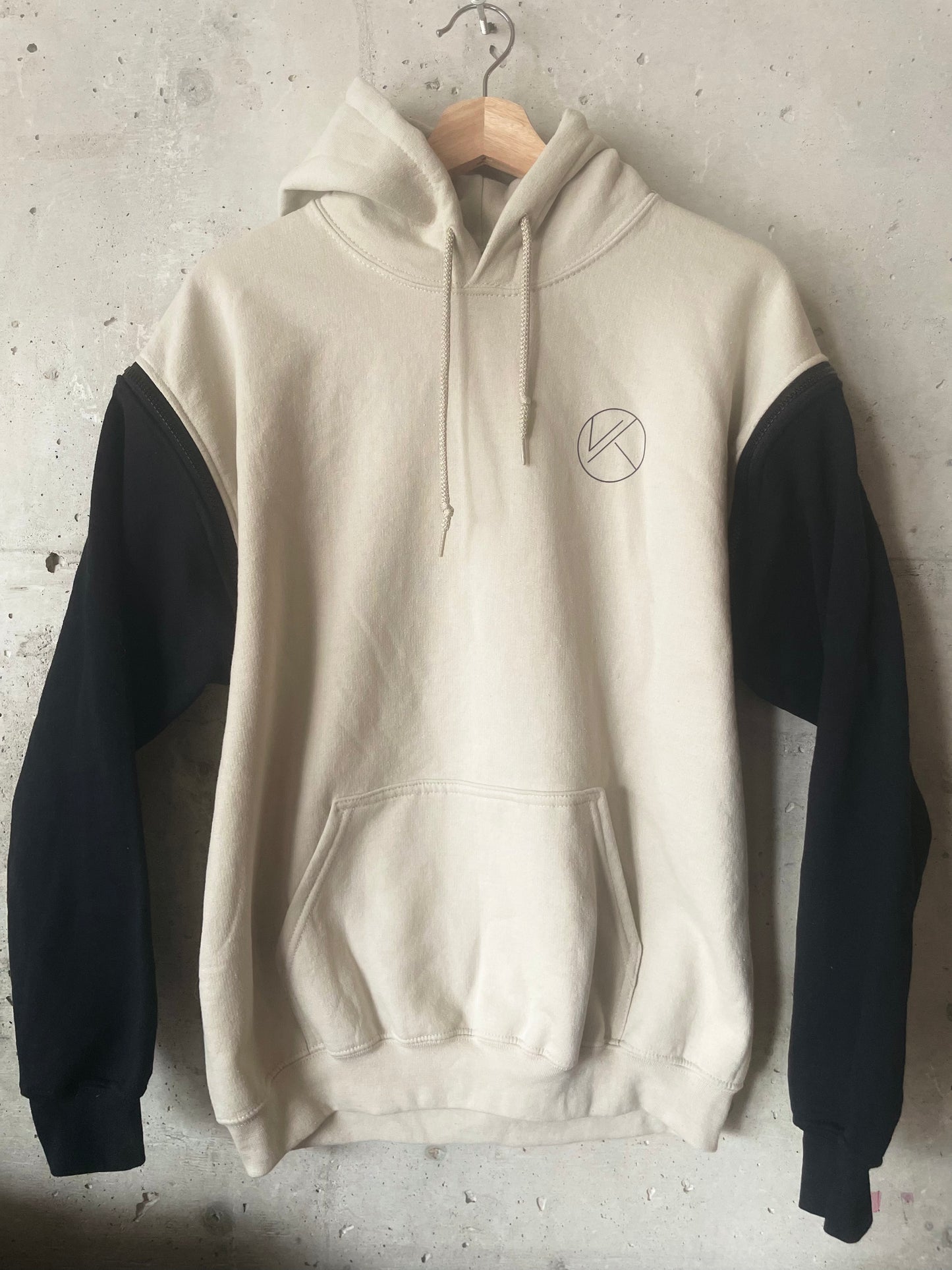 Unisex Tan & Black Pullover Hoodie